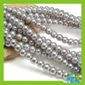 Blue color fake pearls glass round beads for jewelry making